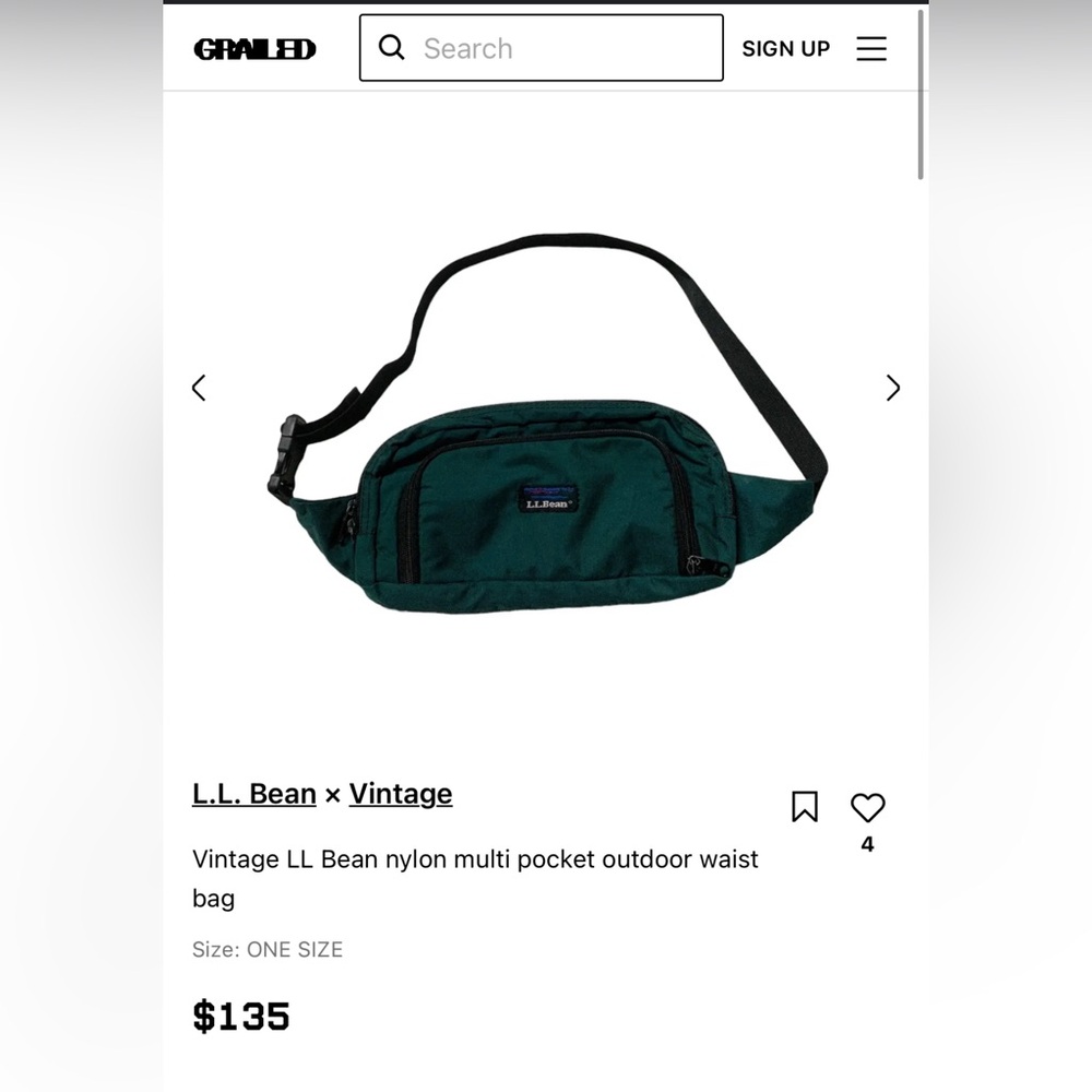 Vintage L.L. Bean Waist Bag - Picture 9 of 9